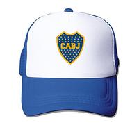 Última adultos Unisex escudo del club atletico boca juniors 100% nailon tapas de malla talla única ajustable deporte sombrero, Azul real