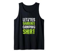 Última Camiseta de Camping Limpia para Camping, Caravana, Regalos Camiseta sin Mangas