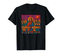 Última Cena por Leonardo Davinci Graffiti Style Camiseta
