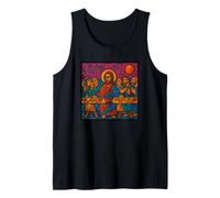 Última Cena por Leonardo Davinci Graffiti Style Camiseta sin Mangas