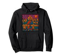Última Cena por Leonardo Davinci Graffiti Style Sudadera con Capucha