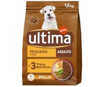 Ultima Comida con Pollo para Perros Mini Adultos, 1.5kg