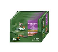 Ultima Comida Húmeda para Gatos con Variedad de Carnes,12 x (4 x 85 gr), 4080 g