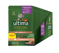 Ultima Comida húmeda para Gatos Fit & Delicious con Cordero: 24 Sobres de 85 g
