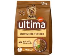 Ultima pienso con pollo para perros adultos raza Yorkshire