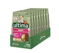 Ultima - Croquetas para Gatos Junior con Pollo (8 x 1,5 kg)