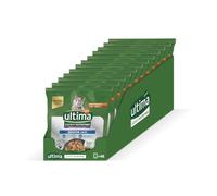 Ultima Expert Nutrition Comida Húmeda para Gatos Esterilizados - Senior +10 años - Caja de 12 x (4x70g)