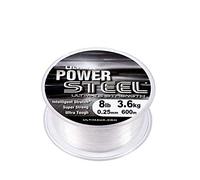 Ultima Línea de Pesca Unisex E0070 Power Steel superfuerte monofilamento, Transparente, 0,25 mm, 3,6 kg