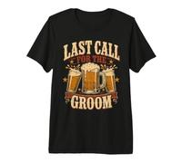 Última Llamada para el Novio Cerveza de Soltero Camiseta Premium