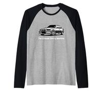Última máquina de conducción Vintage Euro E36 Camiseta Manga Raglan