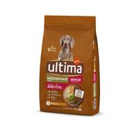 Ultima Medium-Maxi Senior con Pollo, Verduras, Arroz y Cereales Integrales. Comida Seca para Perros, Huesos y Articulaciones Fuertes, un Paquete de 7,5kg