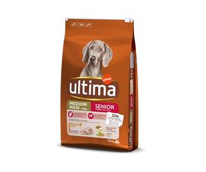 Ultima Medium-Maxi Senior Pollo, Comida seca para perros, 7,5kg