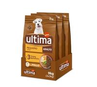 Ultima Pequeño Adult Pollo, Comida seca para perros, Pack de 3 x 3kg, Total 9kg