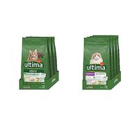Ultima Pienso para Gatos Adultos con Pollo - 3 x 3kg: Total 9kg & Pienso para Gatos Esterilizados para Prevenir Bolas De Pelo con Pavo - 4 x 1.5 kg