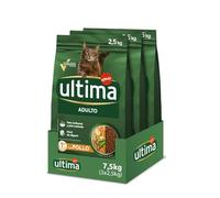 Ultima Pienso para Gatos Adultos con Pollo - Caja de 3 x 2,5kg - Total 7,5kg