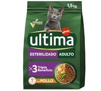 Ultima Pienso para Gatos Esterilizados Adultos con Pollo - 1.5 kg