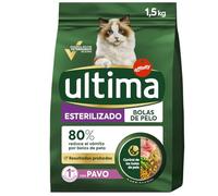1.5 kg Affinity Ultima Adult Sterilized Pavo y Cebada pienso para gatos