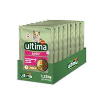 Ultima Pienso para Gatos Junior con Pollo: Caja de 8 x 440g