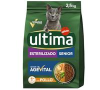 Ultima Pienso para Gatos Senior Esterilizados con Pollo - 2,5kg