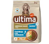 Ultima Medium/Maxi para Perros Junior 3 Kg