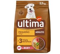 Ultima Pienso para Perros Pequeños Adultos con Buey - 2,5kg
