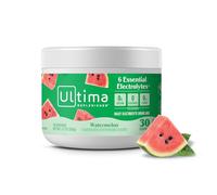 Ultima Replenisher Polvo Electrolitos, complemento para hidratación diaria sin azúcar con apoyo energético natural, apto para dieta vegana y cetogénica, libre de gluten - Sandía - 30 raciones