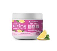 Ultima Replenisher Polvo Electrolitos, complemento para hidratación diaria sin azúcar con apoyo energético natural, apto para dieta vegana y cetogénica, libre de gluten - Limonada Rosa - 30 raciones