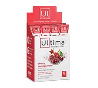 Ultima Replenisher Polvo Electrolitos, complemento para hidratación diaria sin azúcar con apoyo energético natural, apto para dieta vegana y cetogénica, libre de gluten - Granada de Cereza - 20 sobres