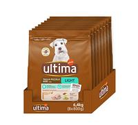 Ultima Talla pequeña Light In Fat Pollo - Croquetas para Perros - Paquete de 8 x 800 g - Total 6,4 kg