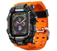 ULTIMAL Correa resistente para Apple Watch 44mm/45mm, pulsera compatible con Apple Watch Series 9/8/7/6/5/4/SE/SE2/SE3, funda protectora antishock militar diseñada para iWatch