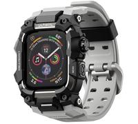 ULTIMAL Correa resistente para Apple Watch 44mm/45mm, pulsera compatible con Apple Watch Series 9/8/7/6/5/4/SE/SE2/SE3, funda protectora antishock militar diseñada para iWatch