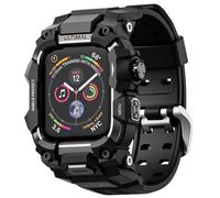 ULTIMAL Correa resistente para Apple Watch 44mm/45mm, pulsera compatible con Apple Watch Series 9/8/7/6/5/4/SE/SE2/SE3, funda protectora antishock militar diseñada para iWatch