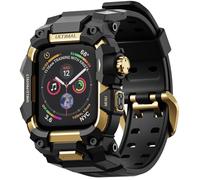 ULTIMAL Correa resistente para Apple Watch 44mm/45mm, pulsera compatible con Apple Watch Series 9/8/7/6/5/4/SE/SE2/SE3, funda protectora antishock militar diseñada para iWatch