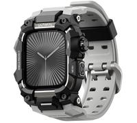 ULTIMAL Estuche robusto con correa para Apple Watch 46mm, Compatible con Apple Watch Series 11/10, Funda protectora táctica a prueba de golpes para iWatch, Banda táctica para hombres, 46mm