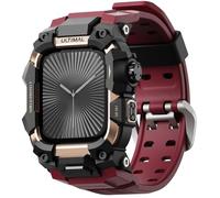 ULTIMAL Funda resistente con correa para Apple Watch de 46 mm, compatible con Apple Watch Series 11/10, resistente a los golpes, ideal para hombres y mujeres, correa versátil para iWatch