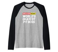 Últimas Noticias El Jefe de Boxes más Correcto del Mundo Camiseta Manga Raglan