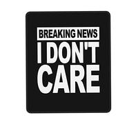 Últimas Noticias I Don't Care Alfombrillas de ratón Alfombrilla de ratón Overlock de Goma Antideslizante, para Consola de computadora portátil de Oficina 10 x 12 Pulgadas