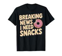 Últimas Noticias I Need Snacks Doughnut Fun Graphic Camiseta
