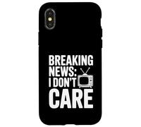 Últimas Noticias No me Importa el Humor sarcástico Carcasa para iPhone X/XS