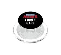 Últimas Noticias No me Importa Humor Divertido Broma sarcástica PopSockets PopGrip para MagSafe