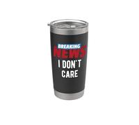 Últimas noticias No me importa Humor divertido Broma sarcástica Vaso térmico de acero inoxidable de doble pared