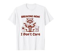 Últimas noticias No me importa sentado mapache café vintage Camiseta