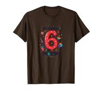 Últimas Noticias: ¡Soy 6 Hoy! Regalo de cumpleaños para niños de 6 años Camiseta, Hombre, Marrón, XXL