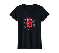 Últimas Noticias: ¡Soy 6 Hoy! Regalo de cumpleaños para niños de 6 años Camiseta, Mujer, Negro, XS