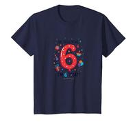 Últimas Noticias: ¡Soy 6 Hoy! Regalo de cumpleaños para niños de 6 años Camiseta, Niños, Azul Marino, 8 años