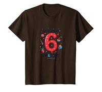 Últimas Noticias: ¡Soy 6 Hoy! Regalo de cumpleaños para niños de 6 años Camiseta, Niños, Marrón, 10 años