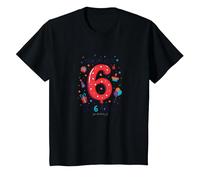 Últimas Noticias: ¡Soy 6 Hoy! Regalo de cumpleaños para niños de 6 años Camiseta, Niños, Negro, 12 años