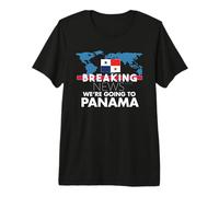 Últimas Noticias Vamos a Panamá Familia Viaje Emparejamiento Camiseta Premium