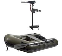 Ultimate 180 Airdeck Barca Hinchable + 36lbs Motor Eléctrico Set - Combo Carpfishing