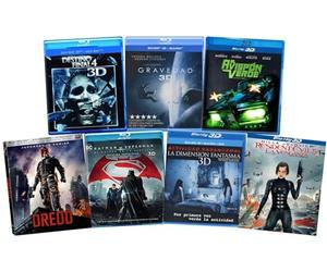 Ultimate 3D Collection: Final Destination/ Gravity/ The Green hornet/ Dredd / Batman vs. Superman Dawn of Justice/ Resident Evil: Revenge/ Paranormal Activity [BLU-RAY] [Spanish Artwork]